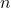 \(n\)